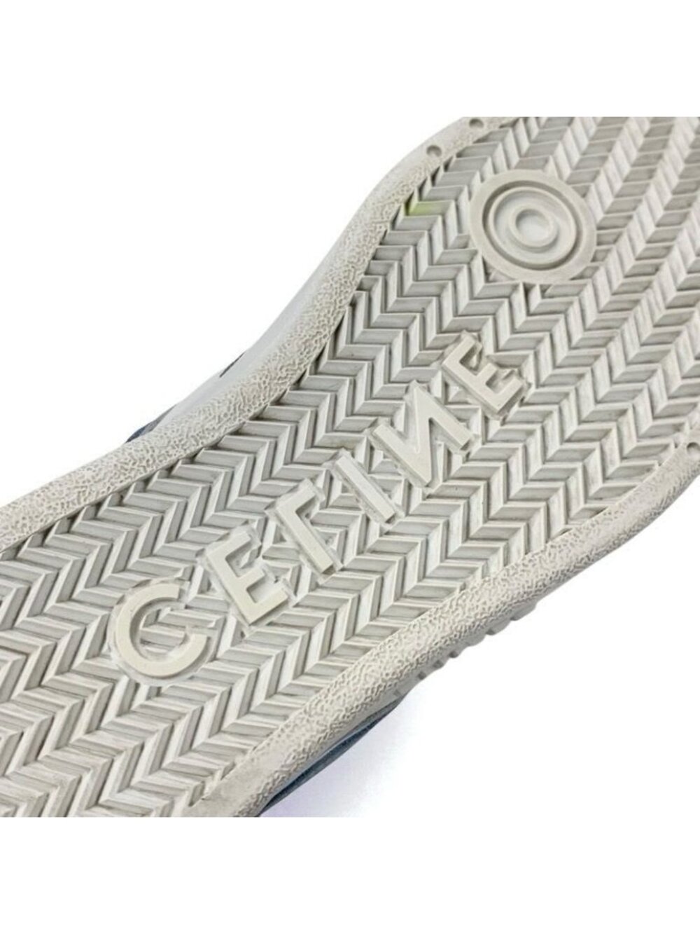 Celine Sneakers Shoes Leather White Blue Logo - Picture 9 of 11